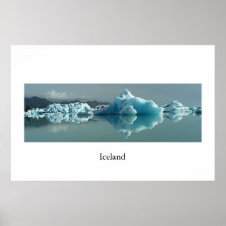 Islands Glacier Lake Poster