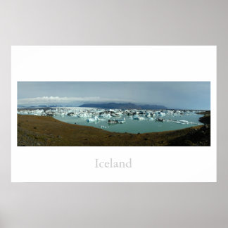 Islands Glacier Lake Poster