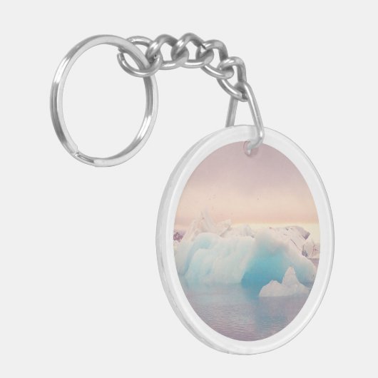 Islands Gletscher Schlüsselanhänger (Vorderseite links)