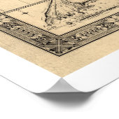 Islands of Hawaii Giles Map - 1876 Poster (Ecke)