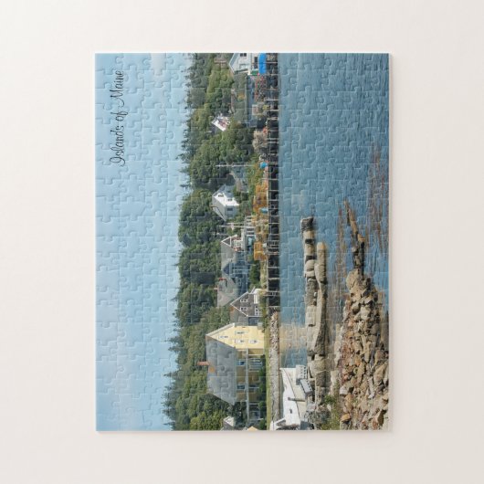Islands of Maine Mid-Coast Harbor (252 Münzen) Puzzle (Vertikal)