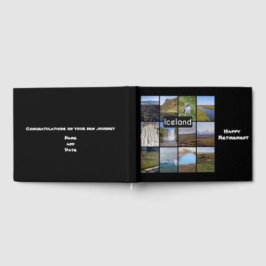 Islands Sommerlandschaft Gästebuch (Voll)