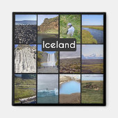 Islands Sommerlandschaft Magnet (Vorne)