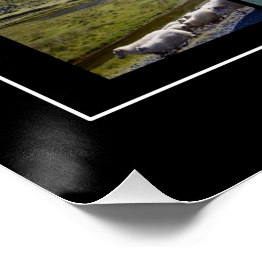 Islands Sommerlandschaft Poster (Ecke)