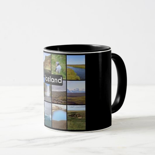 Islands Sommerlandschaft Tasse (VorderseiteRechts)