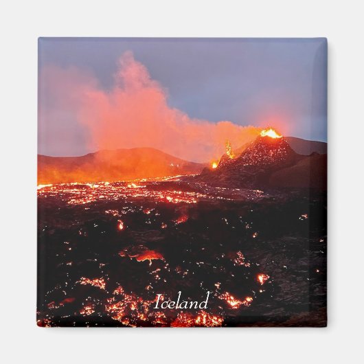 Islands Vulkan - Magnet (Vorne)