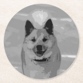 IslandSheepdog20151203 Runder Pappuntersetzer (Vorderseite)