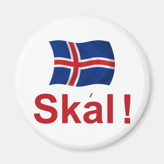 Islandskal! (Prost) Magnet (Vorne)