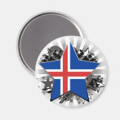 Islandstern Magnet (Vorderseite/Rückseite)
