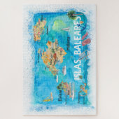 Islas Baleares Mallorca, Ibiza und Menorca Puzzle (Vertikal)