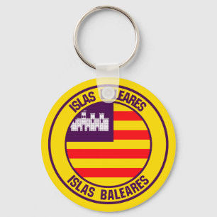 Islas Baleares RundEmblem Schlüsselanhänger
