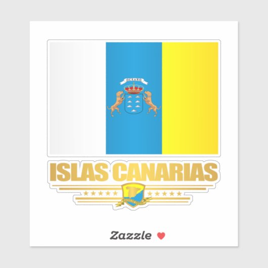 Islas Canarias Aufkleber (Blatt)
