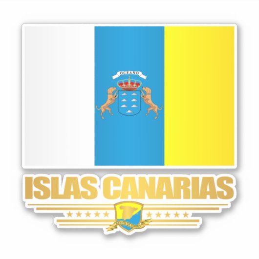 Islas Canarias Aufkleber (Vorderseite)