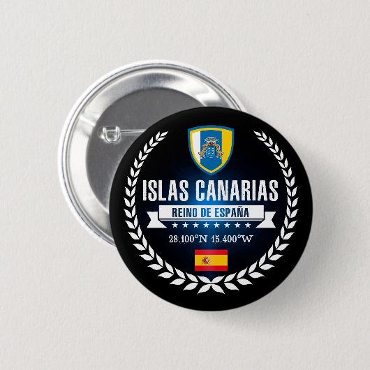 Islas Canarias Button (Vorne & Hinten)