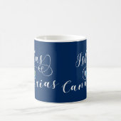 Islas Canarias, Kanarische Inseln Fahne Herz Kaffeetasse (Mittel)