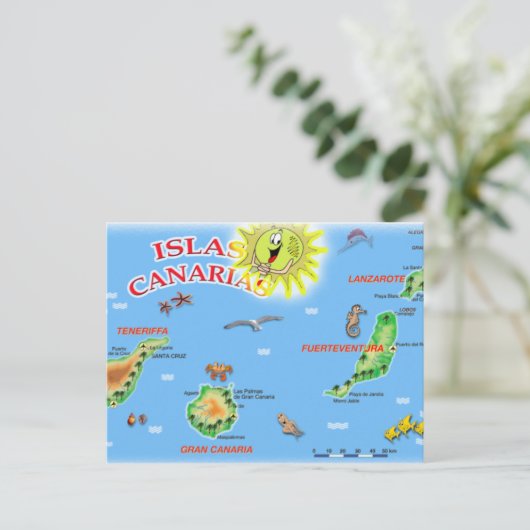 Islas Canarias Postcard Postkarte (Stehend Vorderseite)