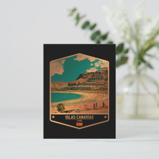 Islas Canarias Postkarte (Stehend Vorderseite)