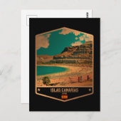 Islas Canarias Postkarte (Vorne/Hinten)