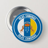 Islas Canarias RundEmblem Button (Vorne & Hinten)