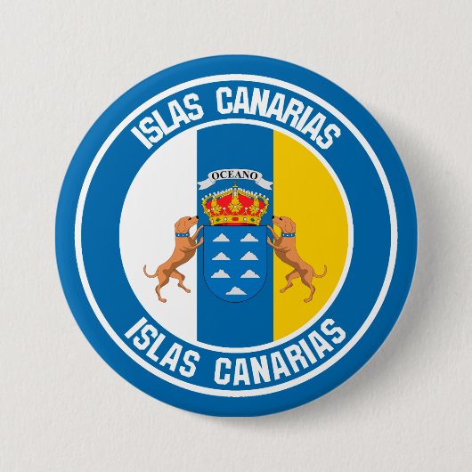 Islas Canarias RundEmblem Button (Vorderseite)
