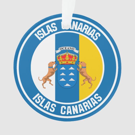 Islas Canarias RundEmblem Ornament (Vorderseite)