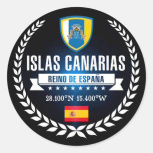 Islas Canarias Runder Aufkleber