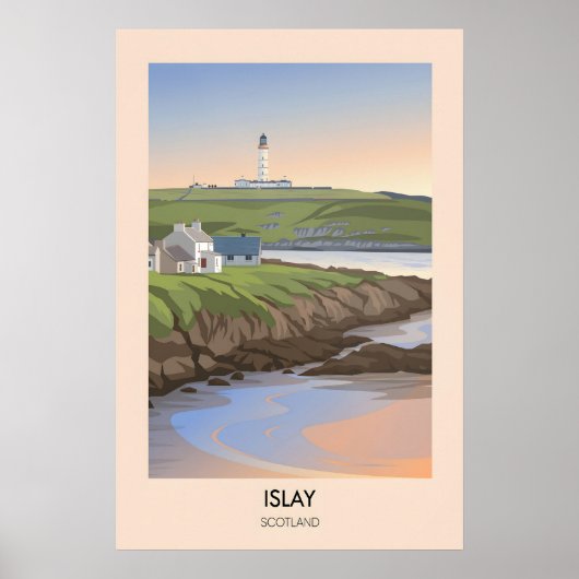 Islay Schottland Reiseplakat Poster (Vorne)