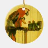 Islay, Tilco, a Macaw and Love Birds by Landseer Keramikornament (Vorne)