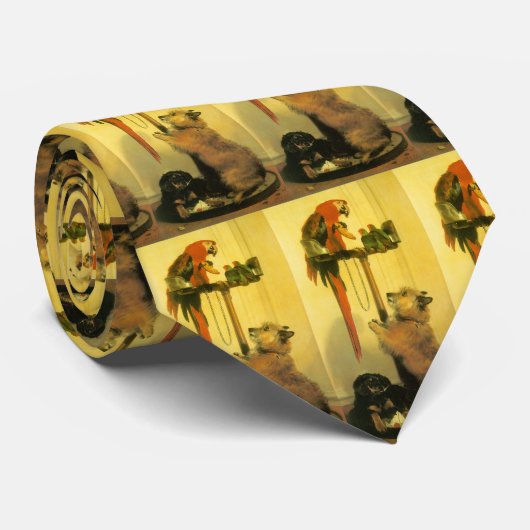 Islay, Tilco, a Macaw and Love Birds by Landseer Krawatte (Gerollt)