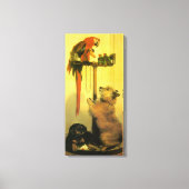 Islay, Tilco, a Macaw and Love Birds by Landseer Leinwanddruck (Vorderseite)