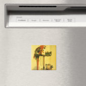 Islay, Tilco, a Macaw and Love Birds by Landseer Magnet (In Situ (Geschirrspüler))