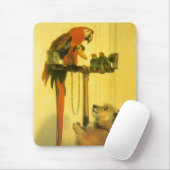 Islay, Tilco, a Macaw and Love Birds by Landseer Mousepad (Mit Mouse)