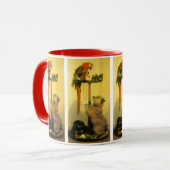 Islay, Tilco, a Macaw and Love Birds by Landseer Tasse (Vorderseite Links)