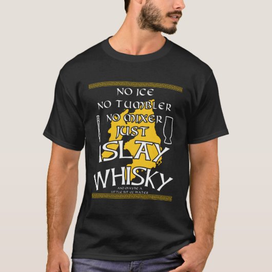 Islay Whisky Smoky Peaty Single Malt Island Scotla T-Shirt (Vorderseite)