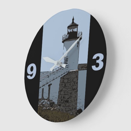 ISLE AU HAUT LIGHT GROßE WANDUHR (Winkel)