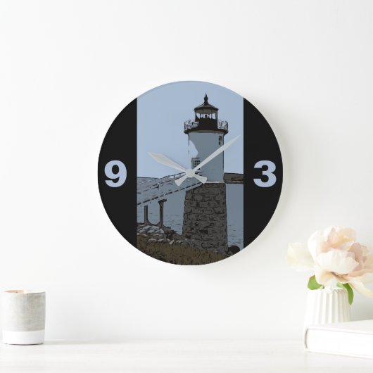 ISLE AU HAUT LIGHT GROßE WANDUHR (Zuhause)