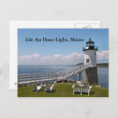 Isle Au Haut Light, Maine Postcard Postkarte (Vorne/Hinten)