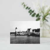 Isle Au Haut Lighthouse Postkarte (Stehend Vorderseite)