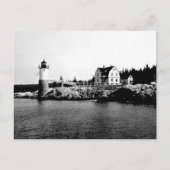 Isle Au Haut Lighthouse Postkarte (Vorderseite)