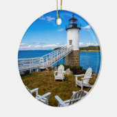 Isle au Haut, Maine Lighthouse Keramik Ornament (Links)