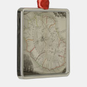 Isle De La Reunion Silbernes Ornament (Rechts)
