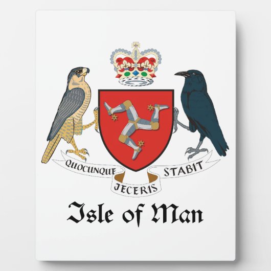 ISLE DES MANS - Emblem/Fahne/Symbol/Wappen Fotoplatte (Vorderseite)