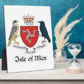 ISLE DES MANS - Emblem/Fahne/Symbol/Wappen Fotoplatte (Seite)