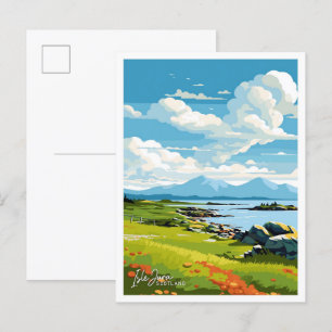 Isle Jura Schottland - Vintage Abbildung Postkarte