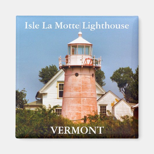 Isle La Motte Lighthouse, Vermont Magnet (Vorne)
