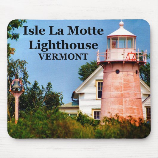 Isle La Motte Lighthouse, Vermont Mousepad (Vorne)