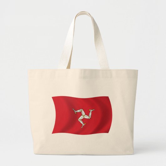 Isle Man Flag Tote Bag Jumbo Stoffbeutel (Vorne)