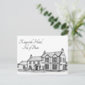 Isle of Bute, Kingarth Hotel- Postkarte (Stehend Vorderseite)