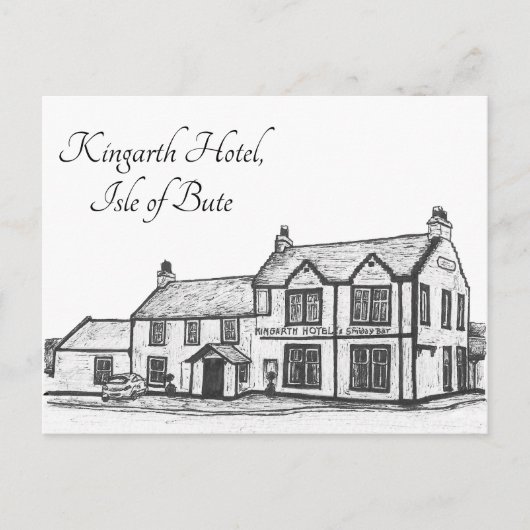 Isle of Bute, Kingarth Hotel- Postkarte (Vorderseite)