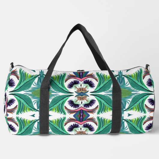 Isle-of-Ferns-C/M auf einem Müllbeutel Duffle Bag (Vorderseite)